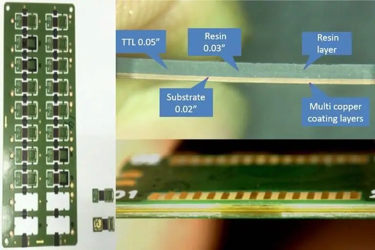 FR4 high precise pico laser cutting