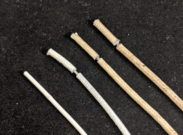 Sample Wire Stripping Wire Kevlar Teflon Kapton JPG 2019